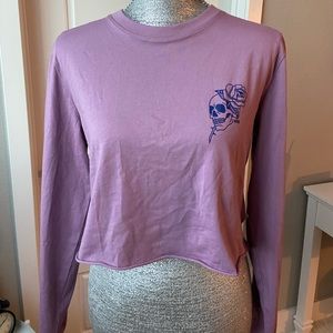 vans long sleeve crop top